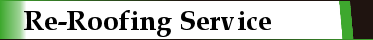 Re-Roofing Services