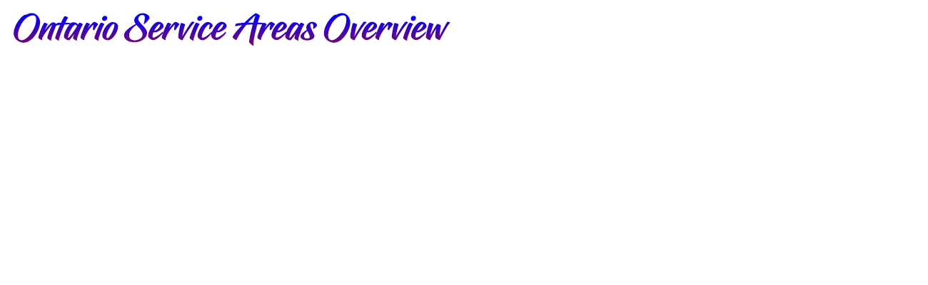 AR Moving | Ontario Service Areas Overview | Overlay