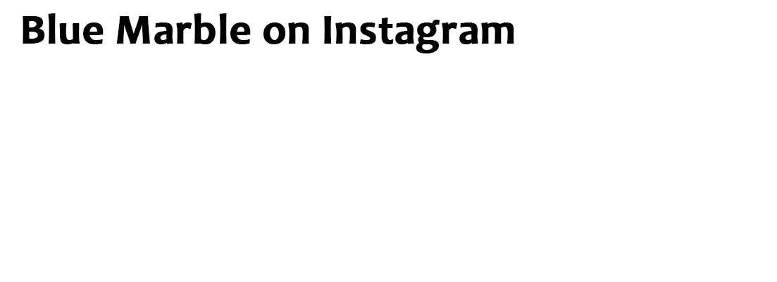 Blue Marble on Instagram | Related Services